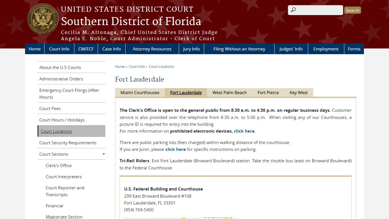Fort Lauderdale | Southern District of Florida - United States Courts
