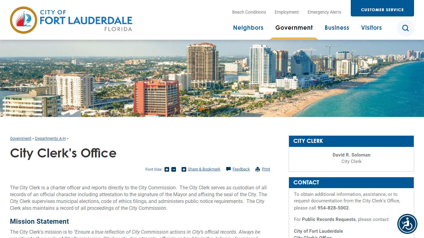 City Clerk's Office | City of Fort Lauderdale, FL